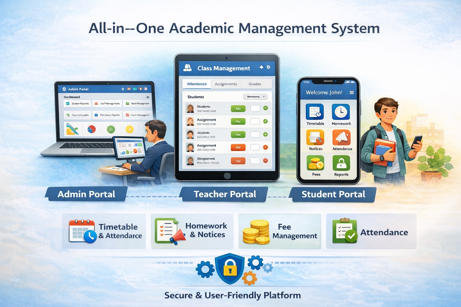School ERP Dashboard