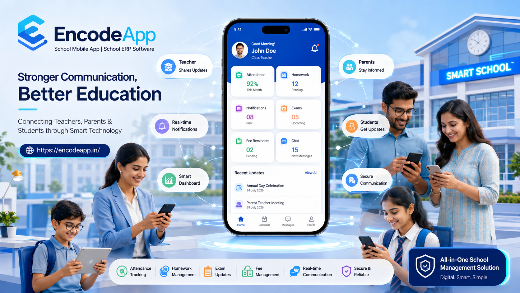 How School ERP Software Improves Parent-Teacher Communication
